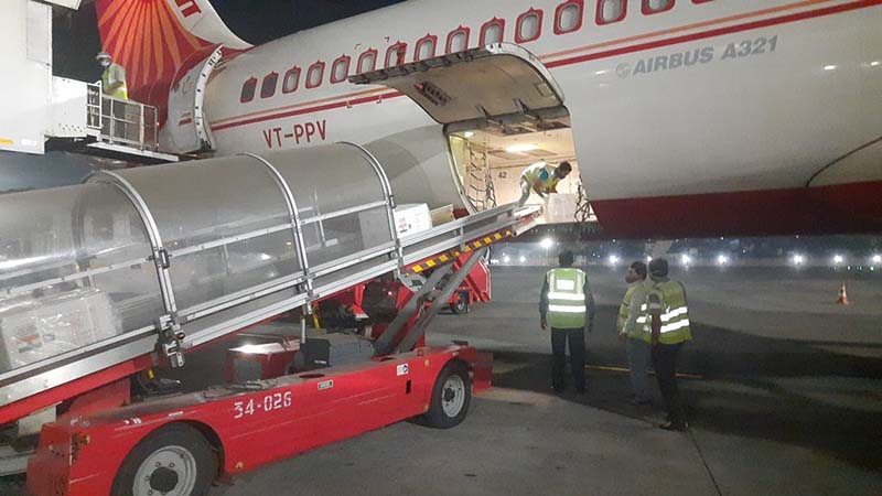 Consignment of COVID vaccines arrives in Nepal from India